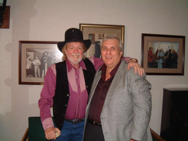 Mel McDaniel and Chris at Opry