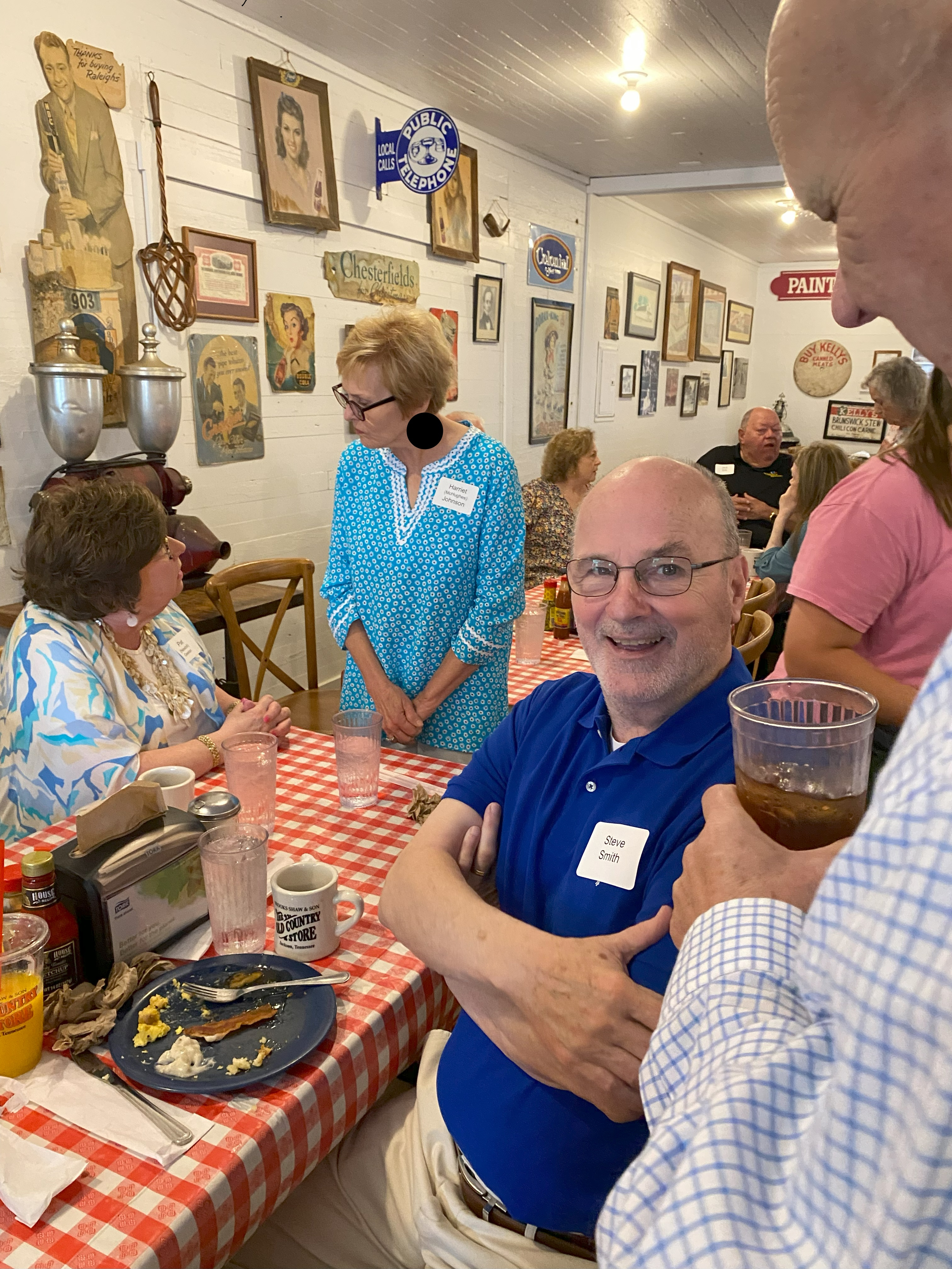 Saturday Brunch - Pat Newbill Geelan, Harriet McHughes Johnson, Steve Smith, Jimmy Dickey, Susan Driver White, Jack Kirk, Janet Doss Bishop and Norma Newton Barnes