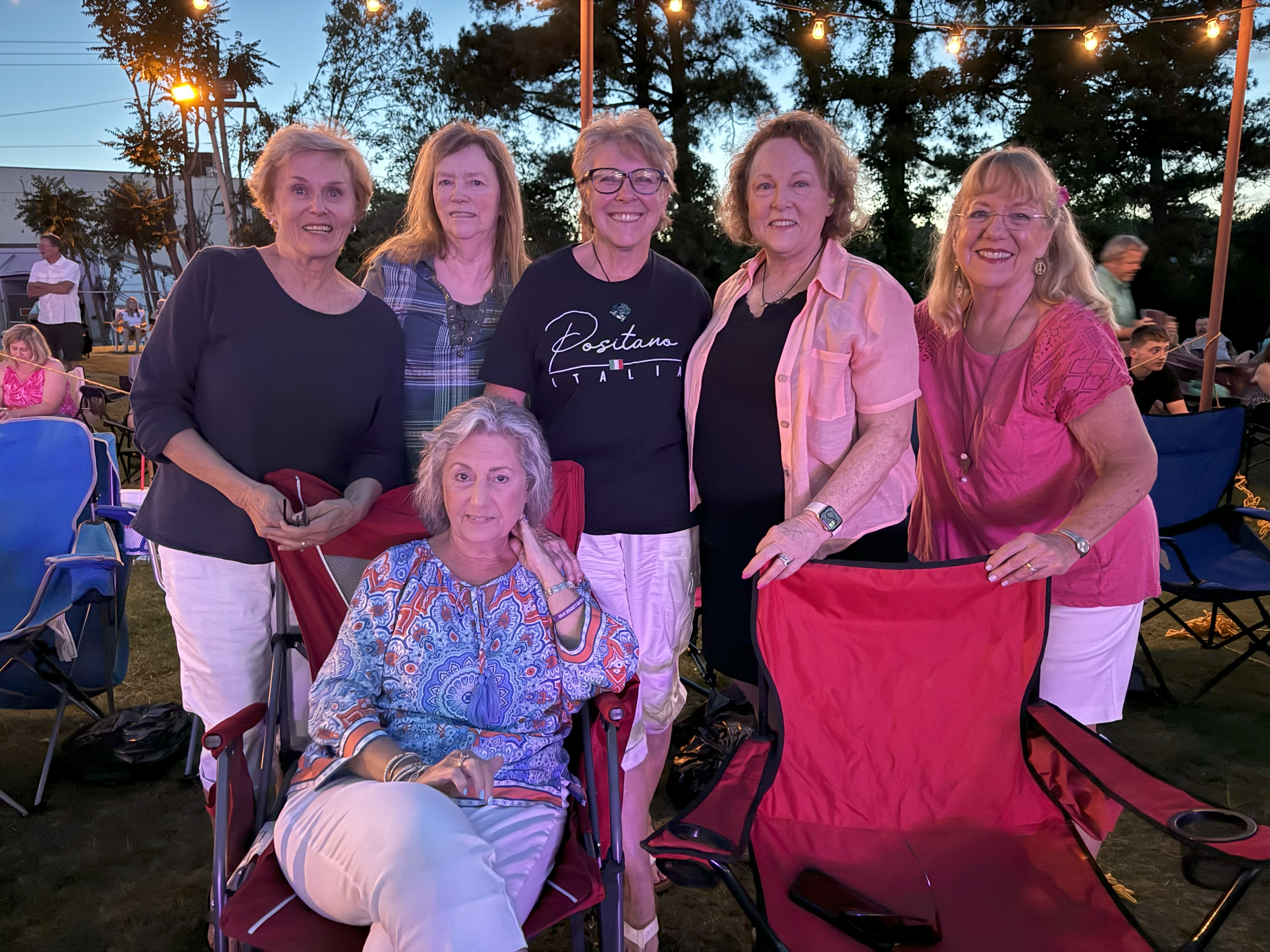 Harriet McHughes Johnson. Janet Doss Bishop, Carolyn House Fohl, Susan Driver White, Suzannah Finley Yanessa, and Norma Newton Barnes