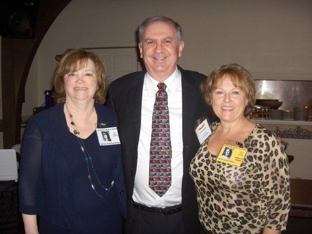 Janet Doss Bishop and her husband John Bishop and Susan White Driver at the Reunion Dinner